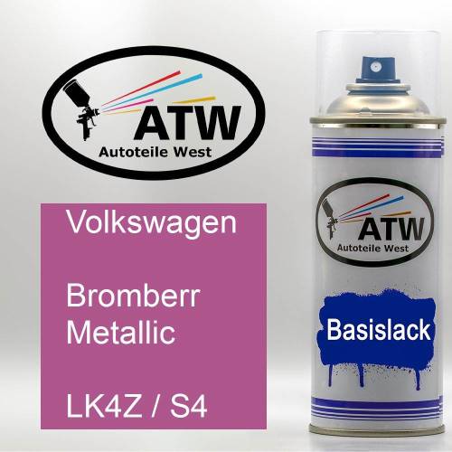 Volkswagen, Bromberr Metallic, LK4Z / S4: 400ml Sprühdose, von ATW Autoteile West.